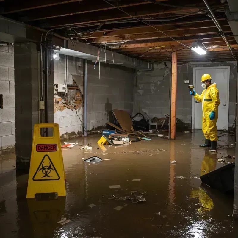 Flooded Basement Electrical Hazard in Shapleigh, ME Property